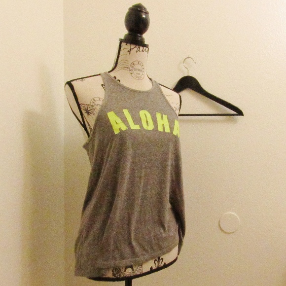AMERICAN EAGLE RACERBACK ALOHA TANK - Picture 3 of 4